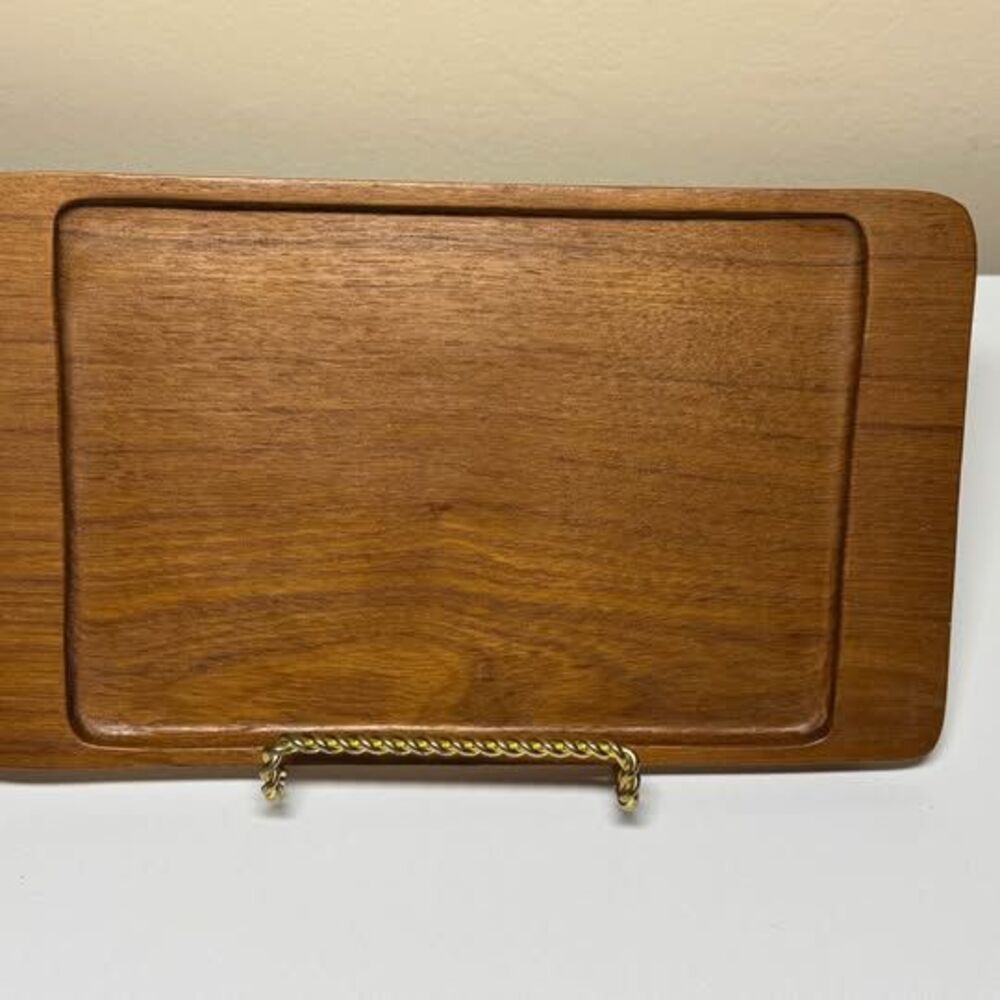 MCM Genuine Wood Rectangular Catchall Vanity Tray - Made in Thailand
